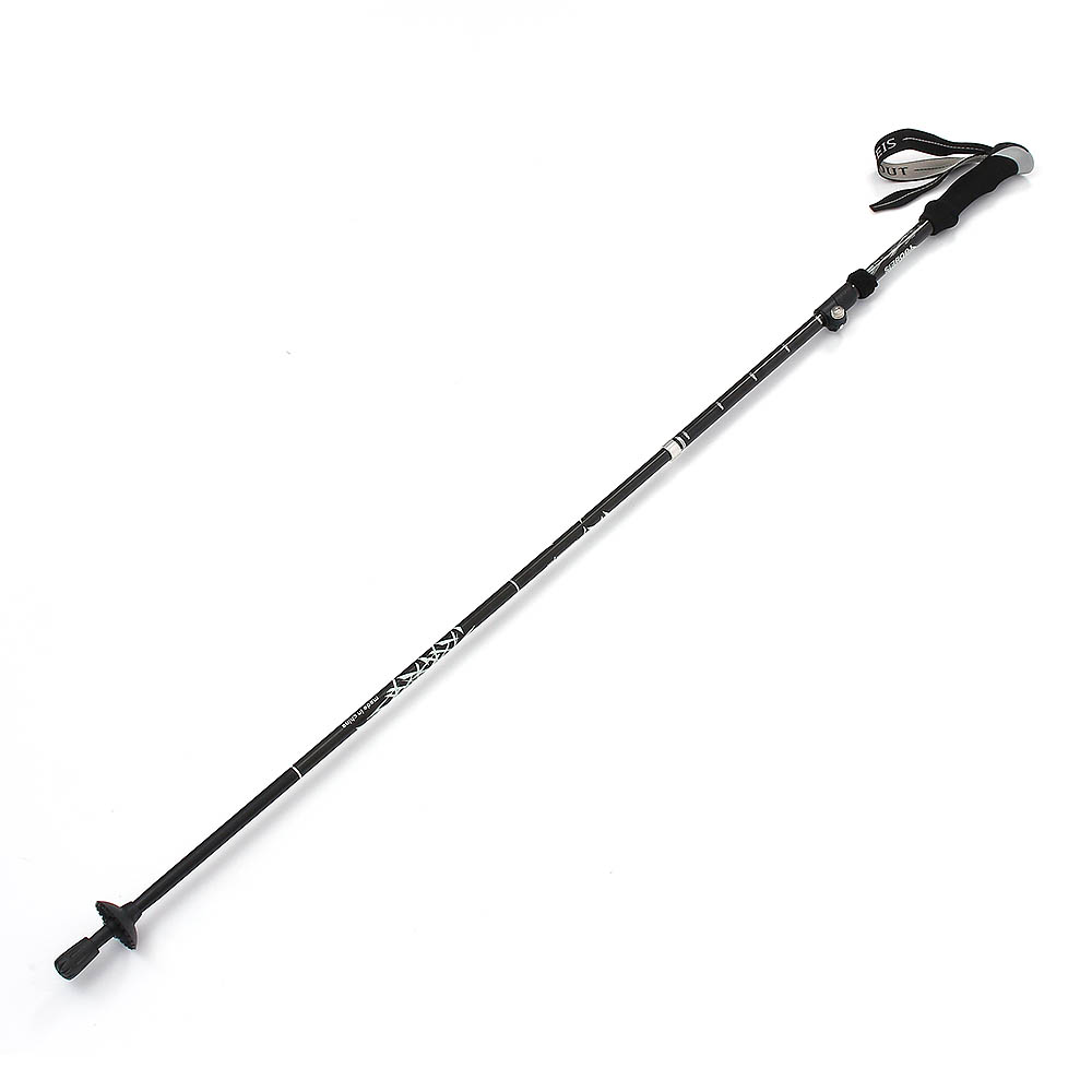 Oce 컬러 접이식 경량 등산 지팡이 130cm 블랙 휴대용 산악 지팡이 산책 폴데 산행 장비