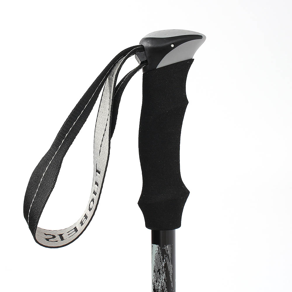 Oce 컬러 접이식 경량 등산 지팡이 130cm 블랙 휴대용 산악 지팡이 산책 폴데 산행 장비