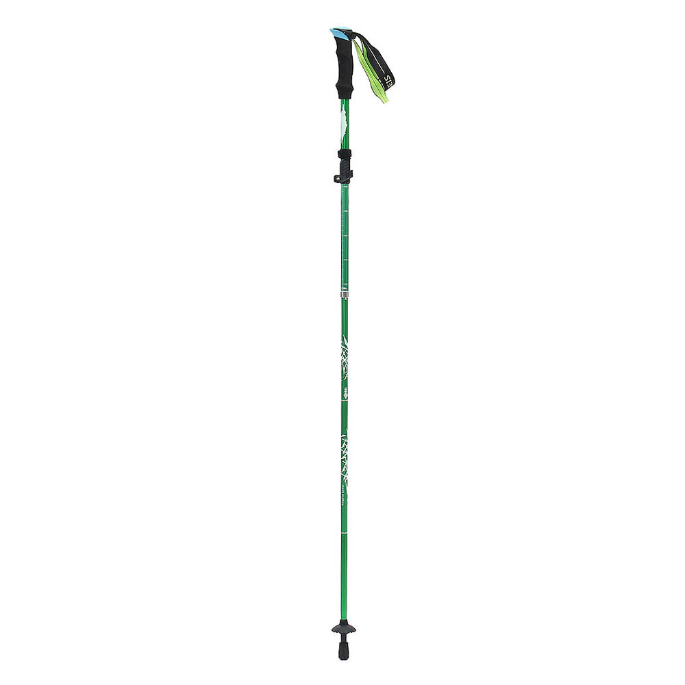 Oce 컬러 접이식 경량 등산 지팡이 130cm 그린 휴대용 산악 지팡이 산책 폴데 도보 워킹 스틱