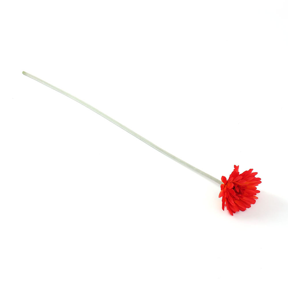 Oce 한송이 화려한 거베라 꽃 레드오렌지 프로포즈 로즈 식탁 가짜 꽃 인테리어 조화