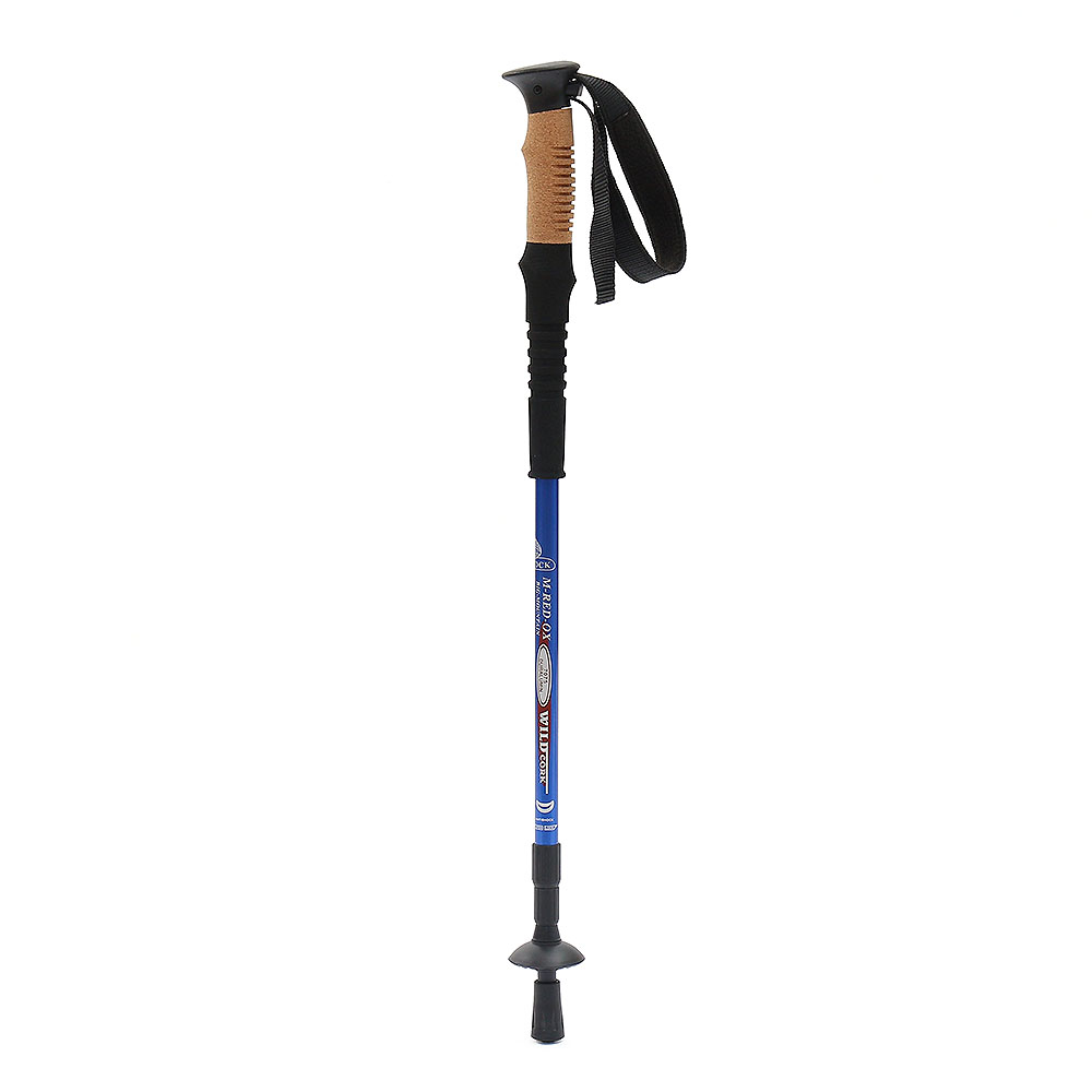 Oce 충격완화 접이식 경량 등산 지팡이 블루 도보 워킹 스틱 산행 지팽이 트래킹 스틱