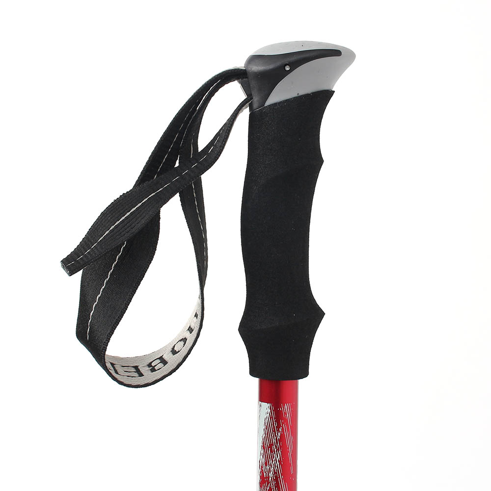 Oce 컬러 접이식 경량 등산 지팡이 130cm 레드 산행 지팽이 가벼운 등산스틱 휴대용 산악 지팡이