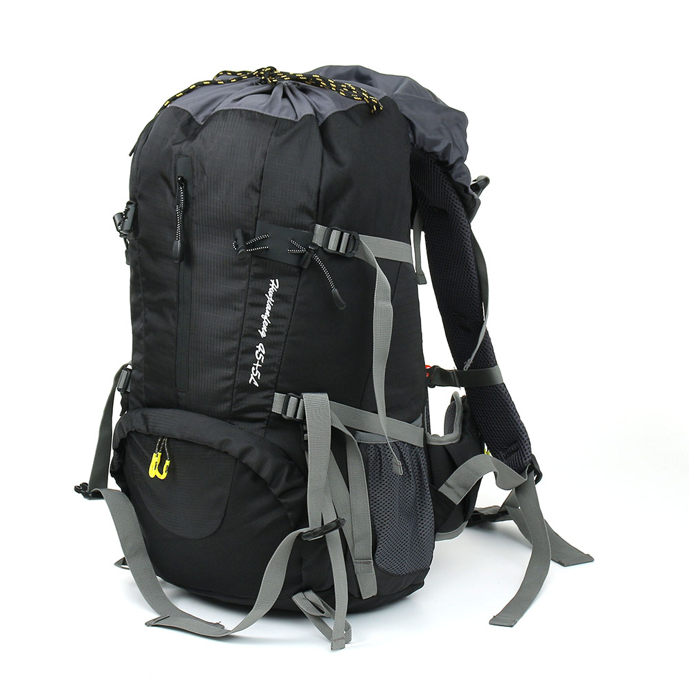 Oce 몸밀착 트래킹 여행 캠핑 배낭 50L 블랙 자전거 백패킹 편한 산행 냅색 트래블 rucksack