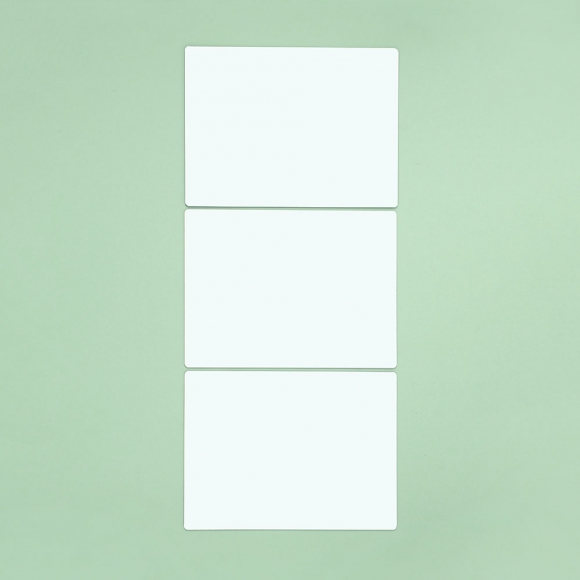 벽에 붙이는 안전 아크릴 거울 3p세트(20x30cm) (직사각)