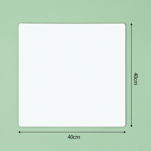벽에 붙이는 안전 아크릴 거울 3p세트(40x40cm) (정사각)