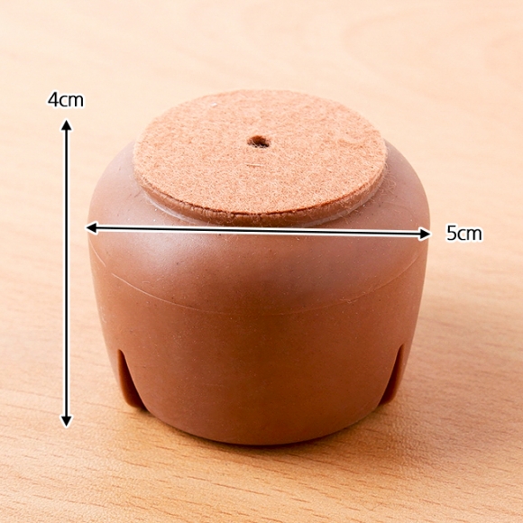 4p 브라운 의자발커버(원형) (5x4cm)