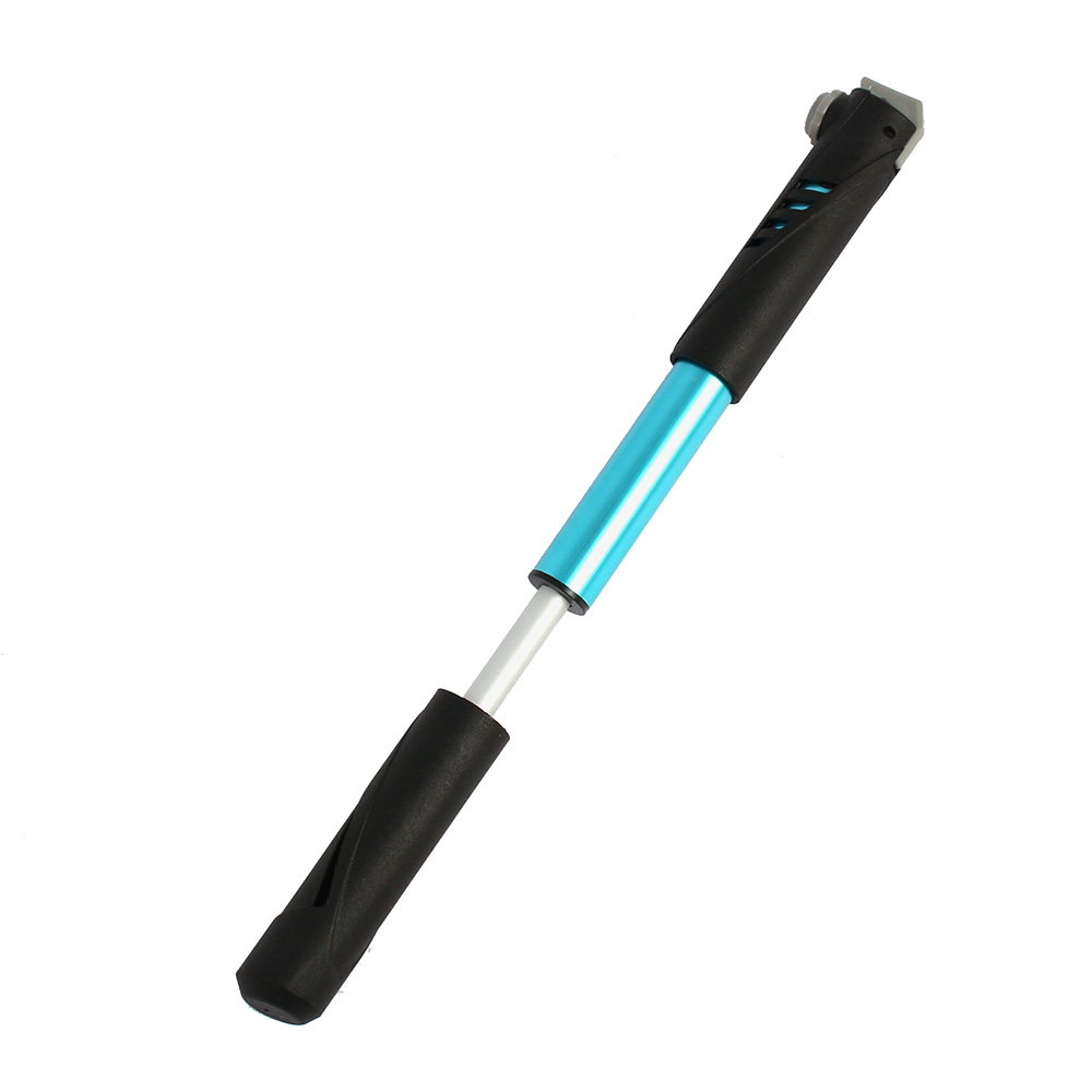 Oce 자전거 미니 펌프 튜브 공기 주입기-블루 타이어 바람넣는것 축구공 물놀이용품