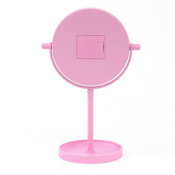 엘리 터치 LED 조명거울(핑크)