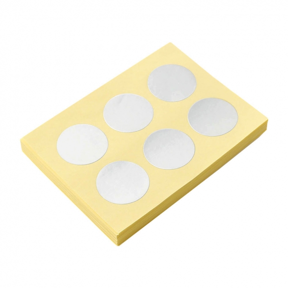 30mm 컬러 원형 스티커 60매세트(실버)