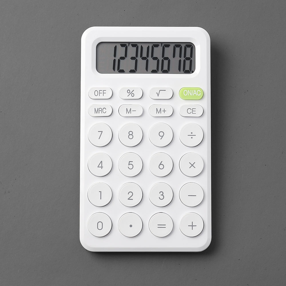 Oce 8자리 전자 수학 계산기 화이트 시장 전자계산기 calculator 업무용 게산기