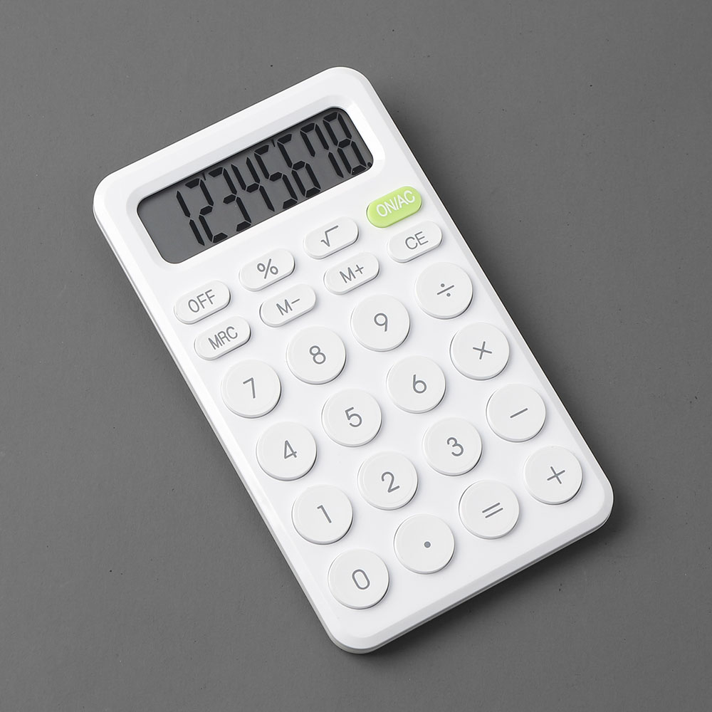 Oce 8자리 전자 수학 계산기 화이트 시장 전자계산기 calculator 업무용 게산기