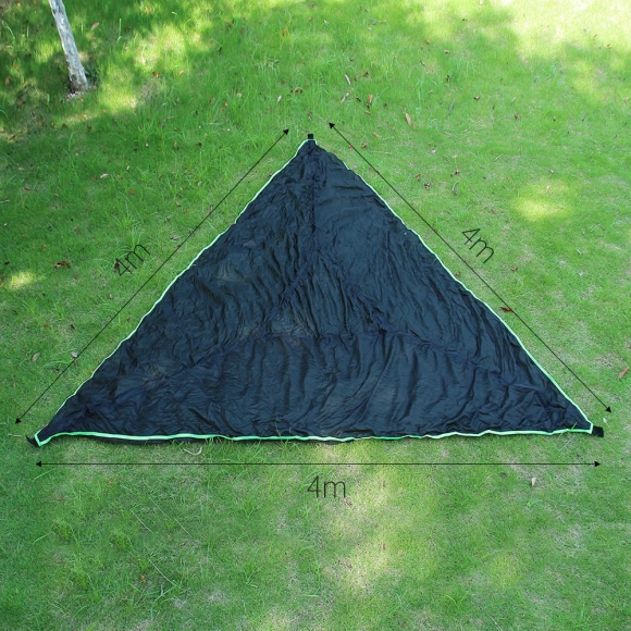 힐링타임 삼각 메쉬 해먹(370x370cm) (블랙)