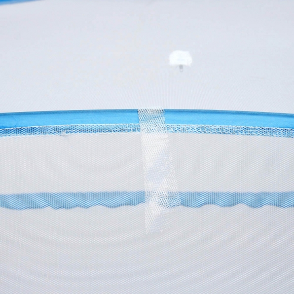 편한잠 사각 원터치 모기장(200x150cm) (블루플라워)