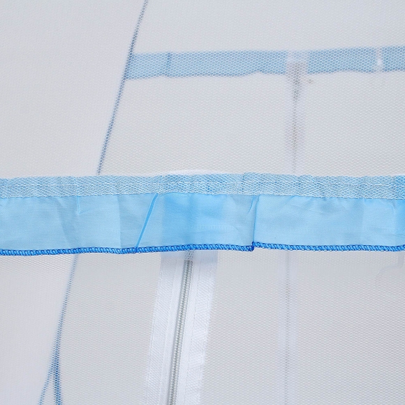 편한잠 사각 원터치 모기장(200x150cm) (블루플라워)
