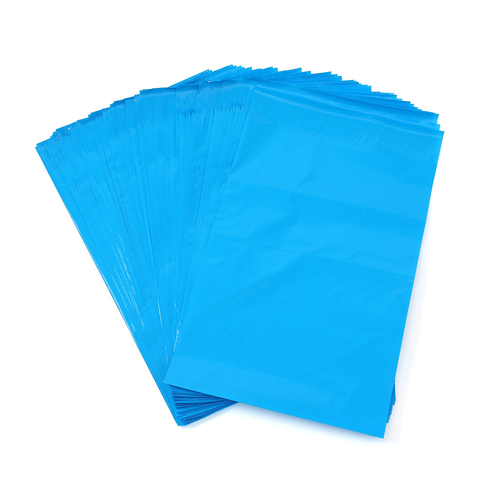 Oce 택배 비닐 봉지 접착 봉투 100p 25x38 블루 실링봉지 의류 포장 비닐 포장백