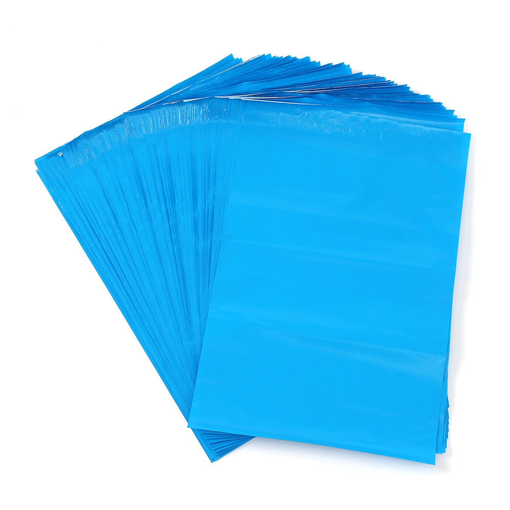 택배 비닐 봉지 접착 봉투 100p 28x38 블루 비닐백 택배봉투 실링봉지