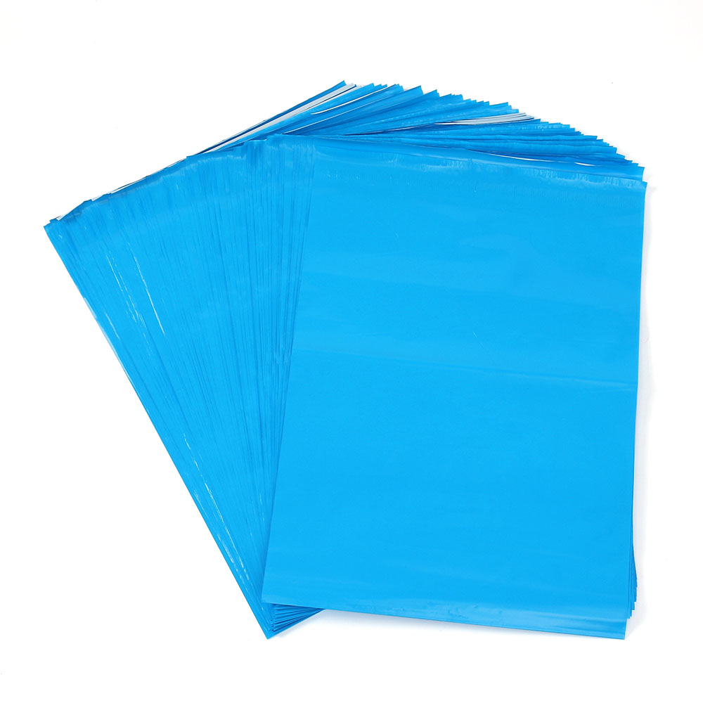 Oce 택배 비닐 봉지 접착 봉투 100p 32x41 블루 비닐백 포장팩 의류 포장 비닐