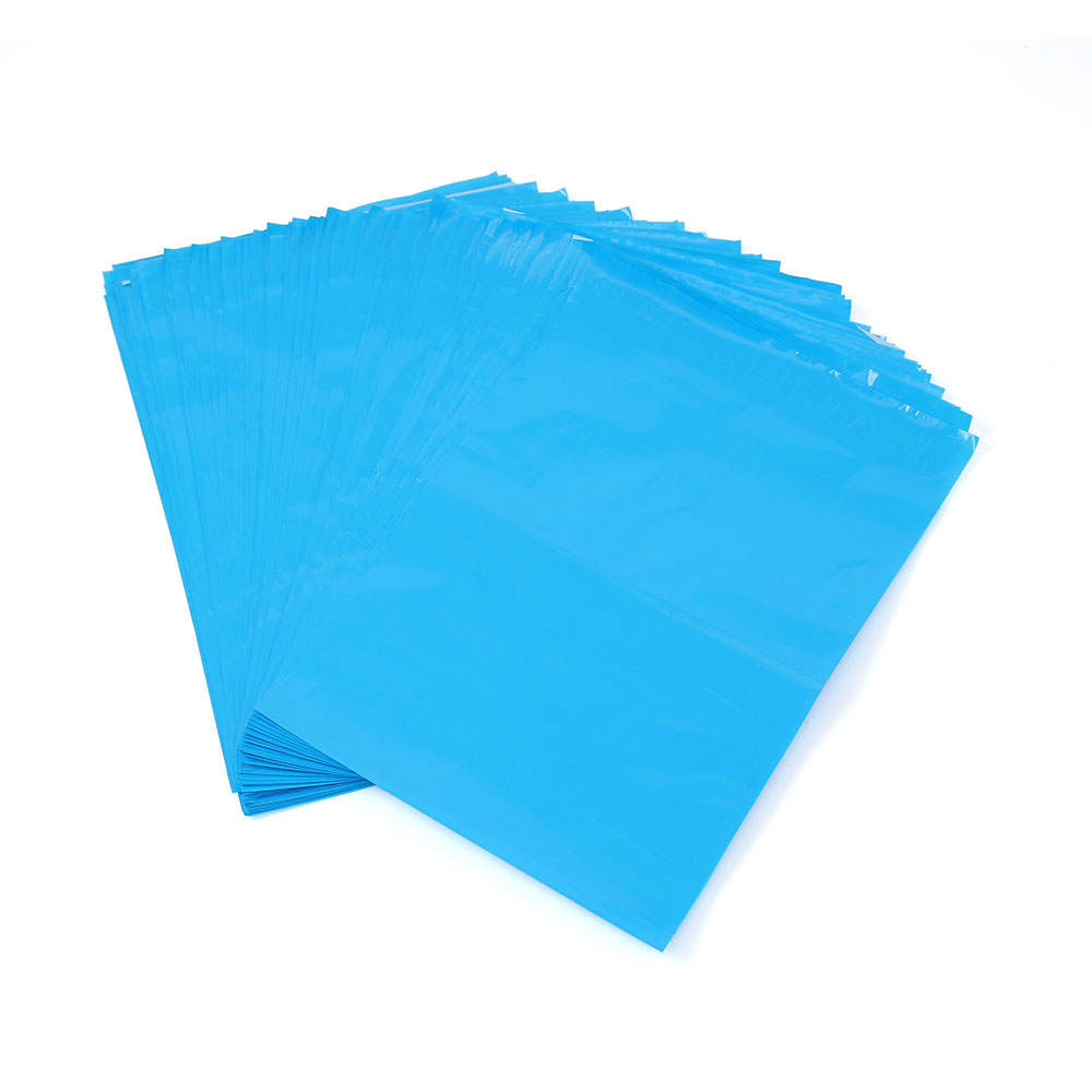 택배 비닐 봉지 접착 봉투 100p 25x31 블루 접착비닐 택배봉투 포장백