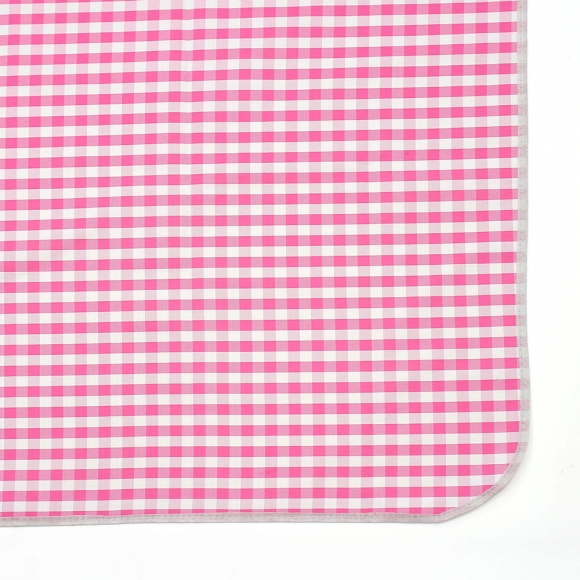 비비드 체크 방수돗자리(150x200cm) (핑크)