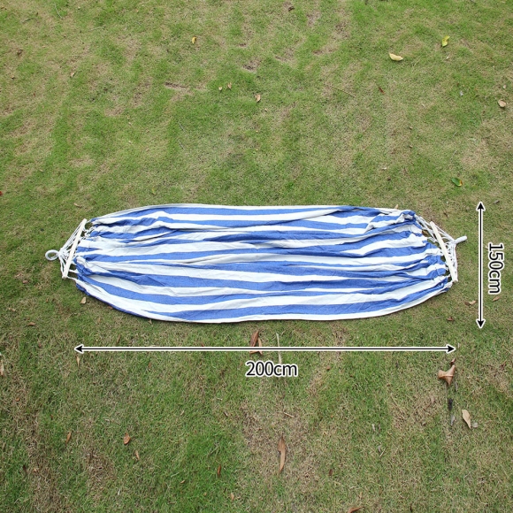 캐빈 캠핑 해먹(220x150cm) (블루 화이트)