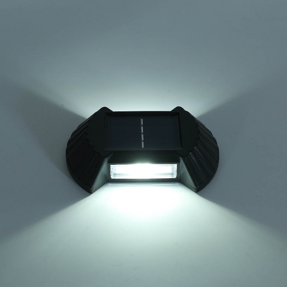 LED 물결 태양광 벽부등 4p세트(백색)