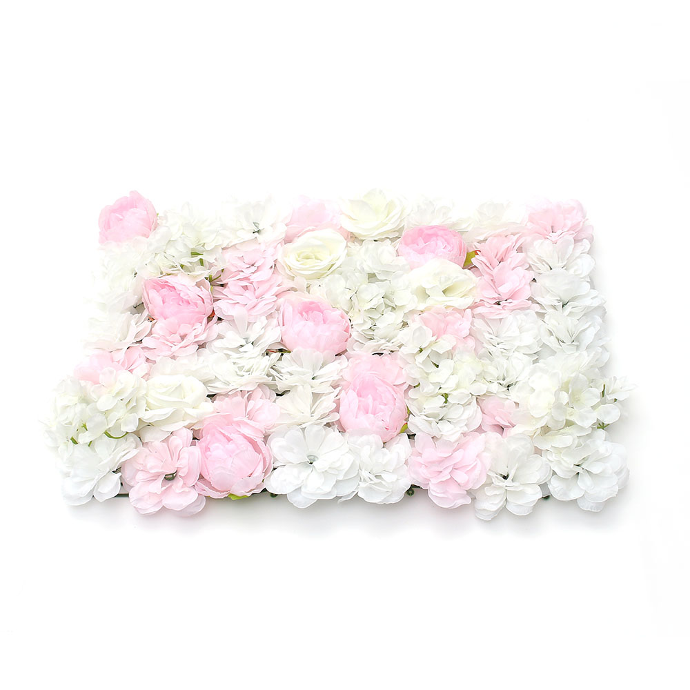 Oce 플랜트월 조화 벽장식 핑크b 60x40 플라스틱 플라워 꽃 포토존 만들기 실내 벽면 녹화