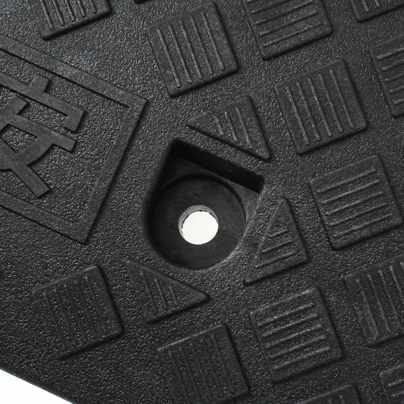 계단 문턱 휠체어 진입판(50x22x5cm) (블랙)