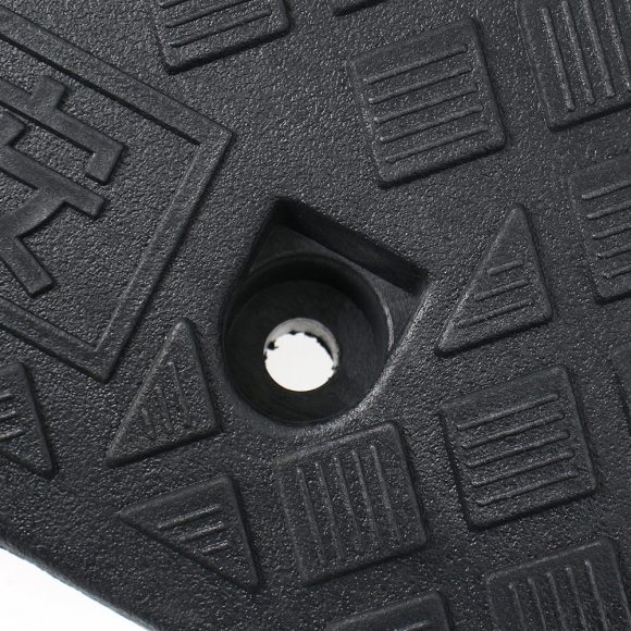 계단 문턱 휠체어 진입판(50x27x9cm) (블랙)