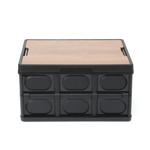 56L 멀티수납 캠핑 폴딩박스(+방수백) (블랙)