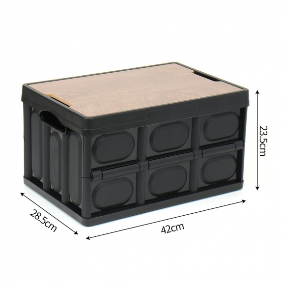 30L 멀티수납 캠핑 폴딩박스(블랙)