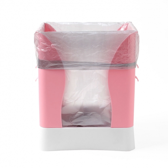 확장 휴지통 비닐봉투 거치대(핑크)