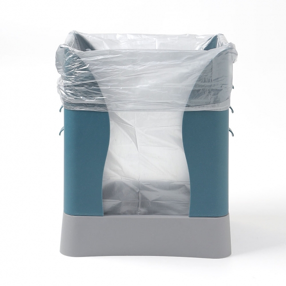 확장 휴지통 비닐봉투 거치대(블루그린)