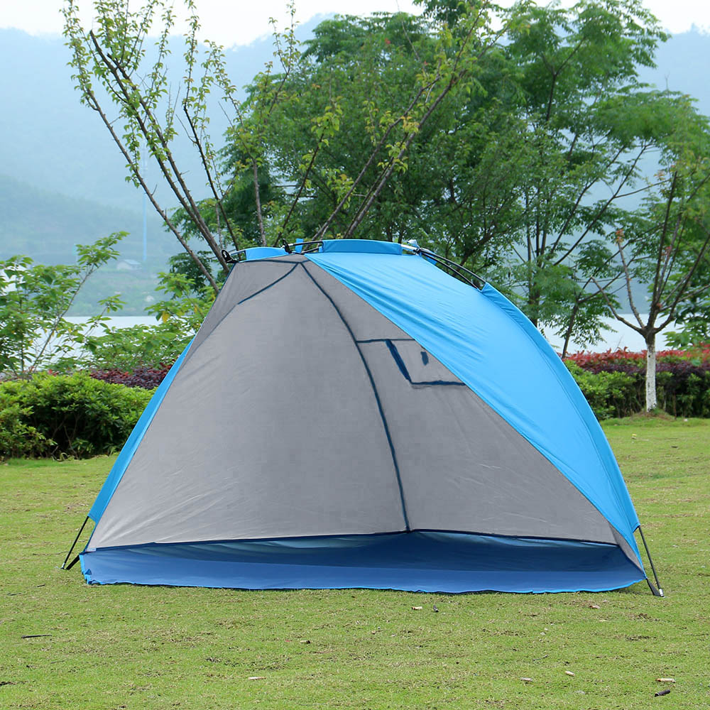 Oce 그라운드시트 방수 야외 천막 간이 텐트 2인용 블루 낚시텐트 캠핑썬쉐이드 이인탠트