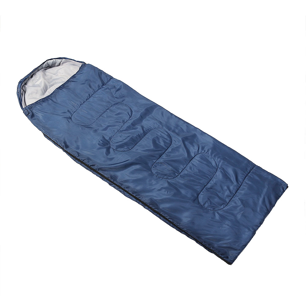 솜충전 슬리핑백 야외 1인용 침낭 블루 보온 잠자리 산행 산악 야전 침낭