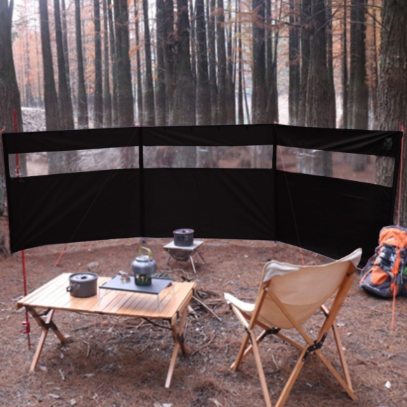 캠핑 윈드스크린 ver2(725cmx130cm)(블랙)