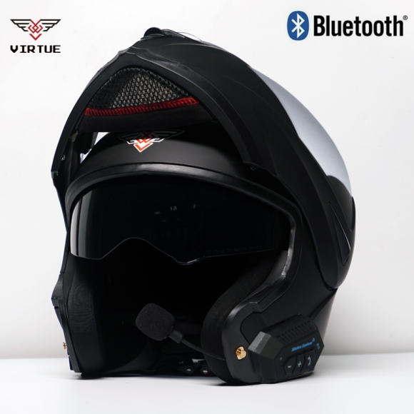 (해외직구)블루투스 오토바이 헬멧-무광블랙(XL)