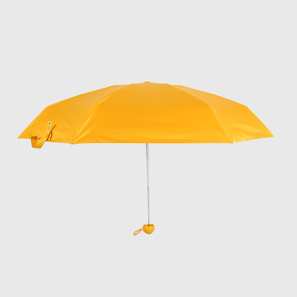 Oce 5단 미니 수동우산 겸 양산 옐로우 튼튼한 우양산 예쁜 양우산 휴대용 수동우산