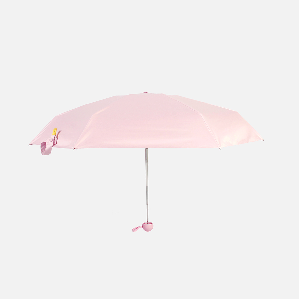 Oce 5단 미니 수동우산 겸 양산 핑크 접이식  가벼운 단우산 UV 자외선 차단 양산 초경량 양우산