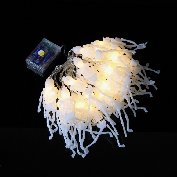 30구 LED 할로윈 뼈다귀 가랜드 전구(4.5M)