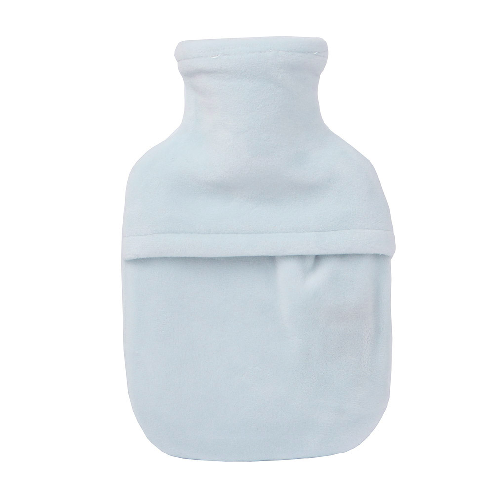 Oce 털 파우치 휴대용 핫팩 냉수 온수 찜질팩 200ml 블루 스크류 물찜질기 재사용 핫팩 온수 주머니