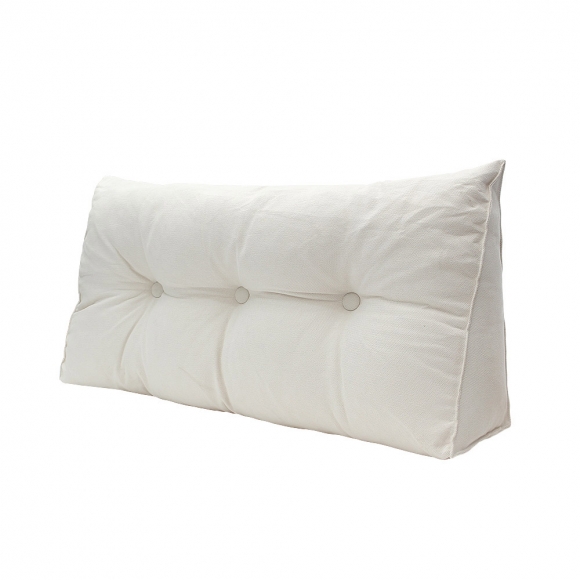 침대 삼각 등받이쿠션 100cm(아이보리)