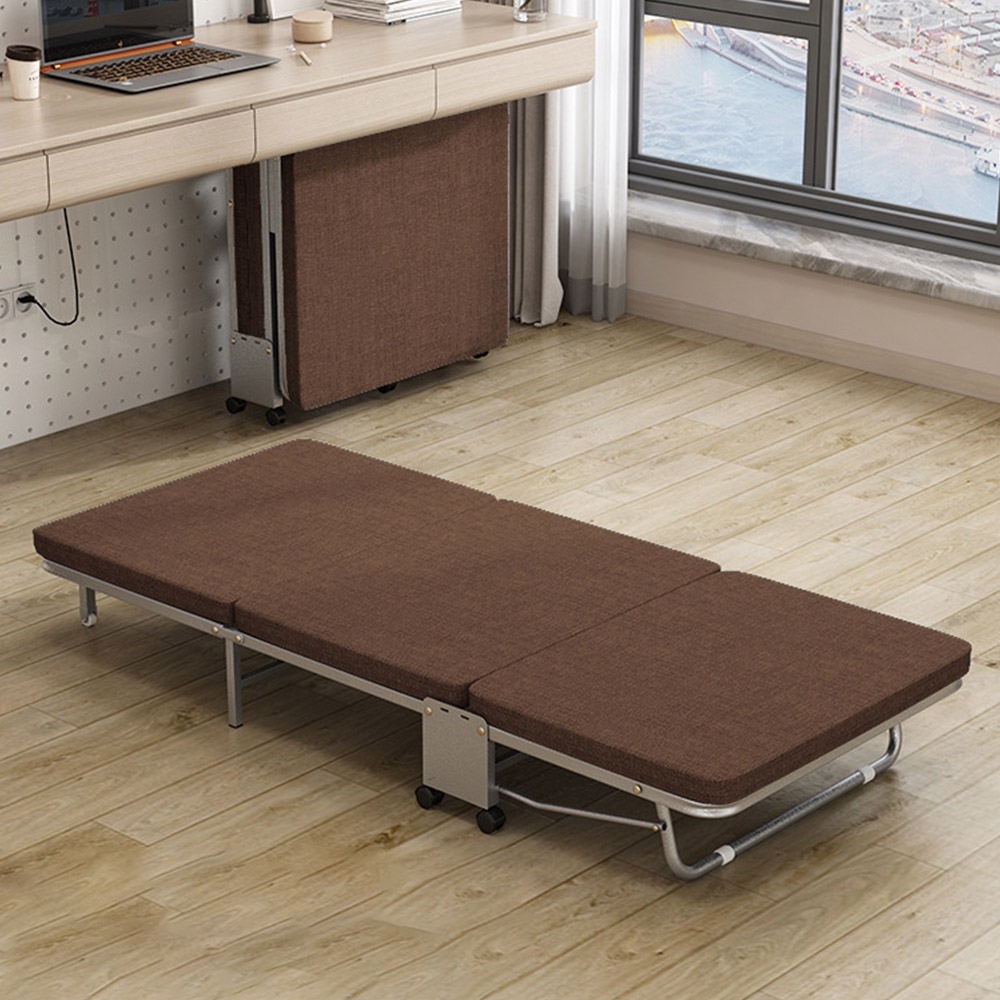 공간활용 접이식 침대(80cm)(브라운)