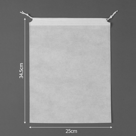 양쪽 스트링 부직포 파우치 20p세트(25x34.5cm) (화이트)