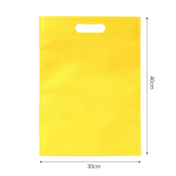 컬러 부직포 가방 10p세트(30x40cm) (옐로우)
