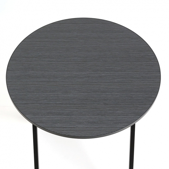 접이식 원형 테이블 (블랙)