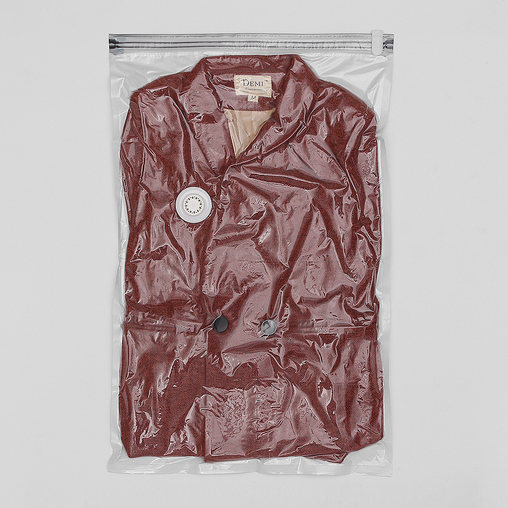 밀봉클립 밸브 의류 압축팩 45x70cm 옷봉투 파우치 진공포장봉투
