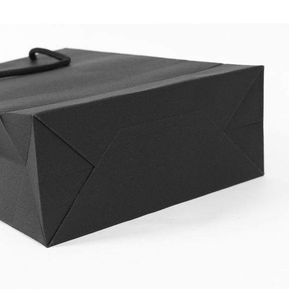 무지 세로형 쇼핑백 10p세트(20x28cm) (블랙)