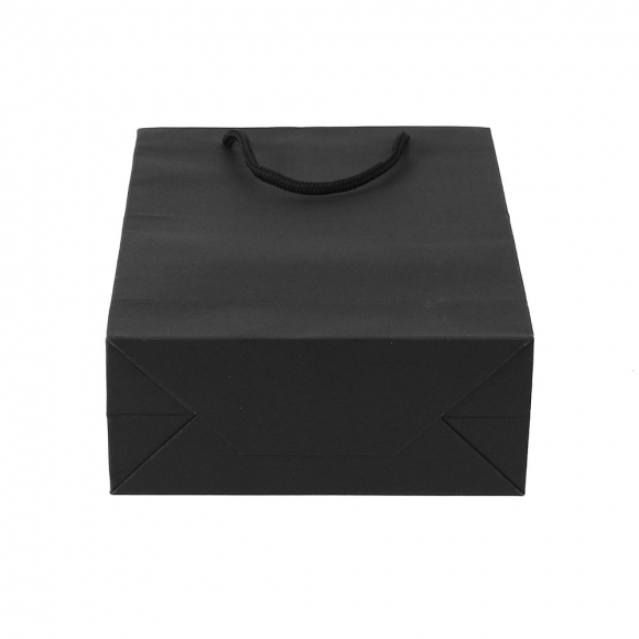 무지 세로형 쇼핑백 10p세트(20x28cm) (블랙)