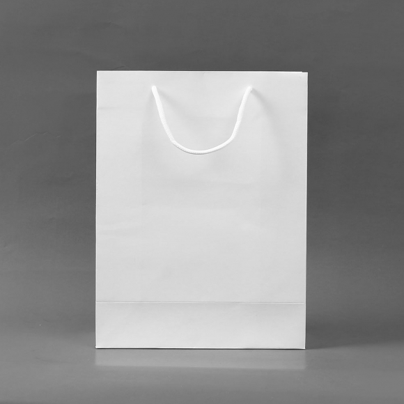 무지 세로형 쇼핑백 10p세트(13x19cm) (화이트)