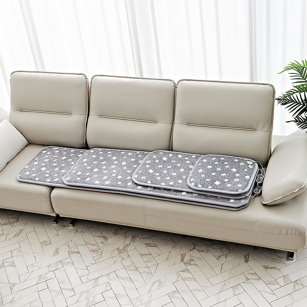 Oce 온열 방석 그레이 180x50 4인용 카펫트 발열 쿠션 의자 카페트